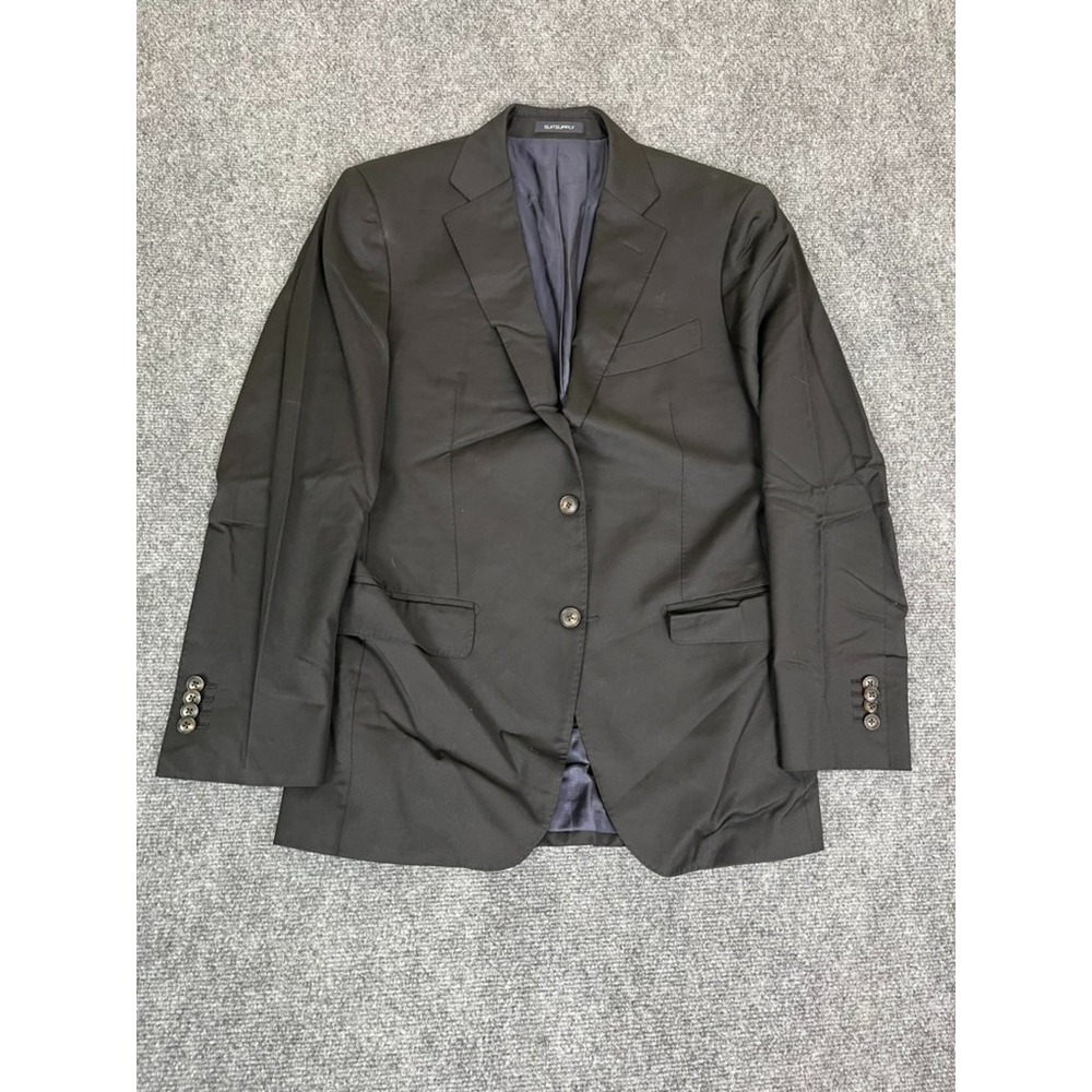 Suit Supply Reda 1865 Napoli Model Pure Wool S110 Blazer Black Size 46